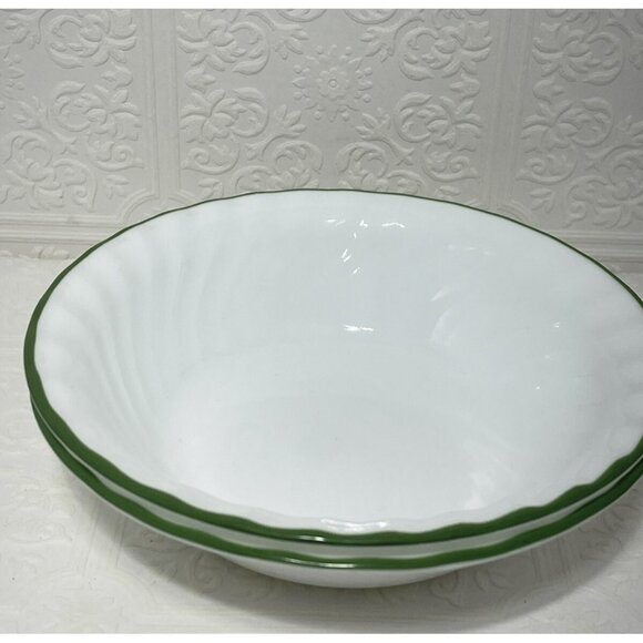 Corning Corelle Callaway Green Ivy Soup Cereal Bowls 7 1/4" Set of 2 - Picture 2 of 13